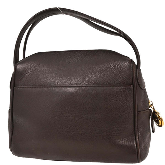 Christian Dior Vintage Handbag Leather, BROWN, LEATHER, Handbag
