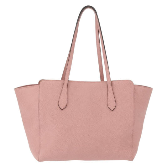 Gucci Swing Tote Leather, PINK, LEATHER, Tote bag