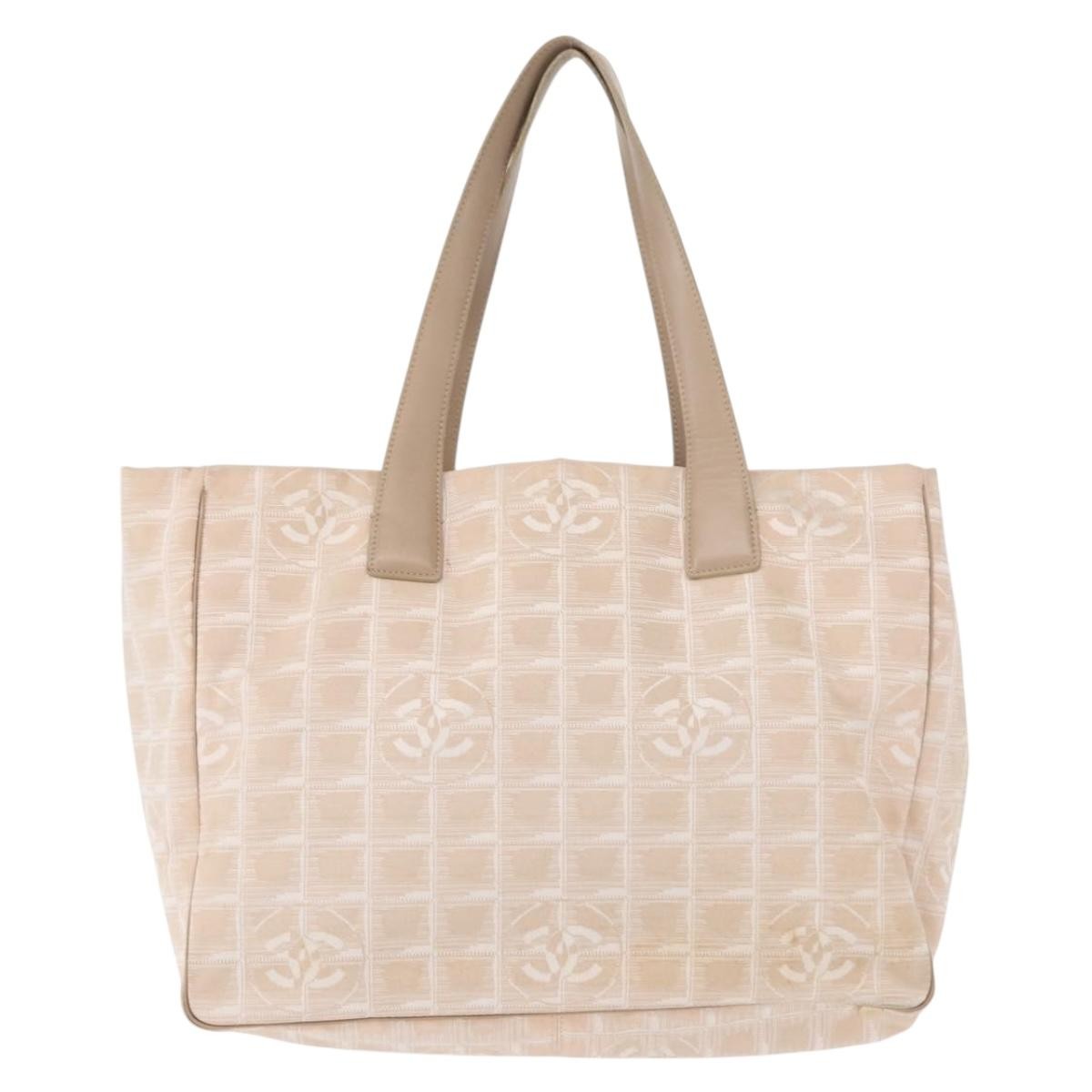 Chanel Travel Line Tote Nylon, PINK, NYLON, Tote bag