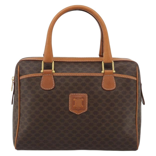 Celine Vintage Macadam Boston bag Canvas, Brown, Canvas, Handbag