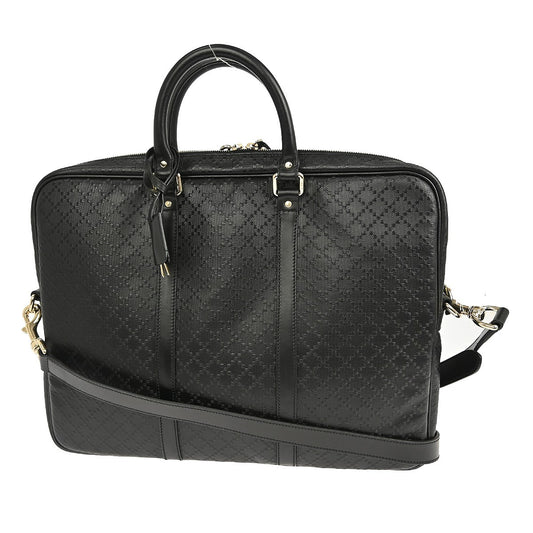 Gucci Diamante bright briefcase Leather, BLACK, LEATHER, Briefcase
