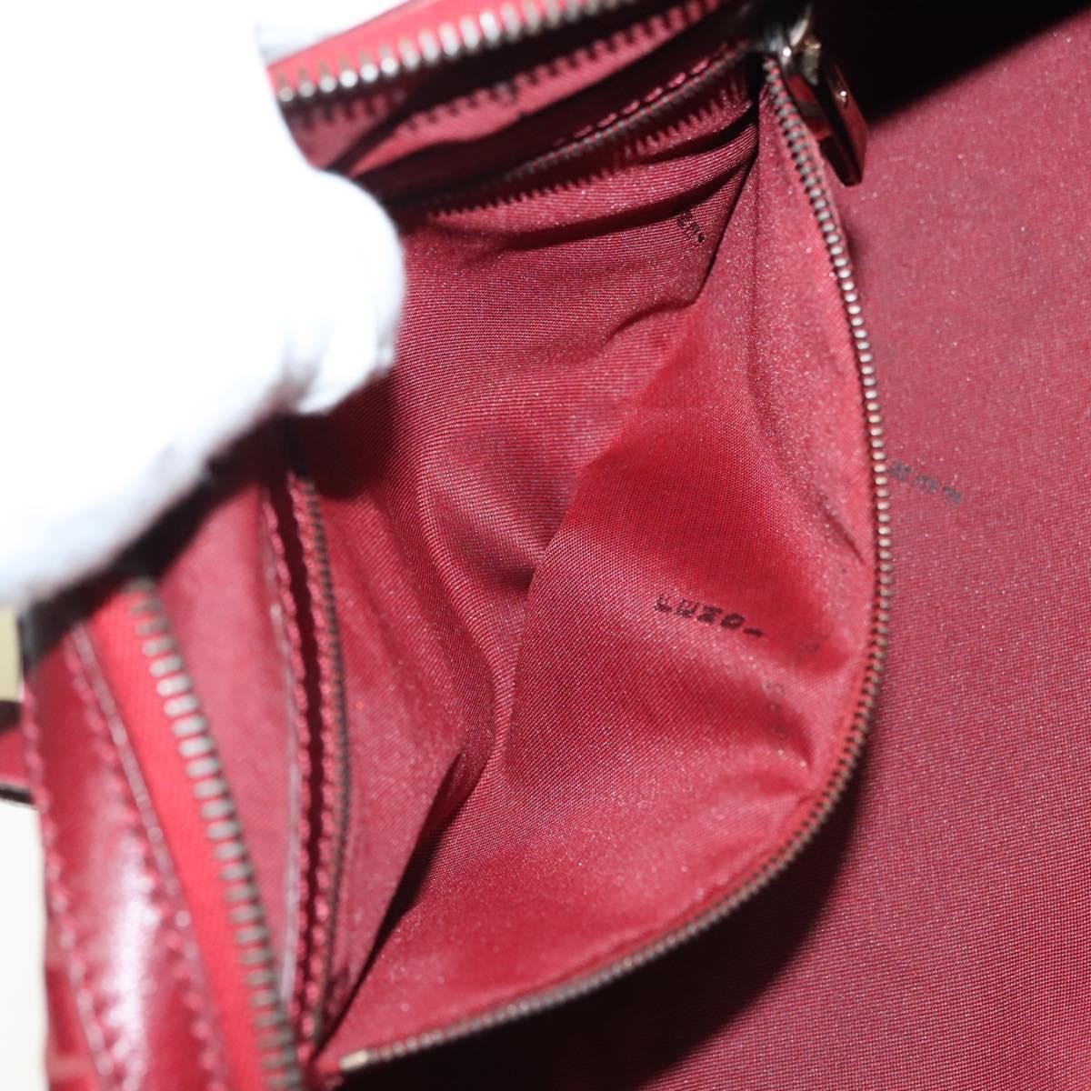 Fendi Bowling Bag Zucchino Canvas, RED, CANVAS, Shoulder bag