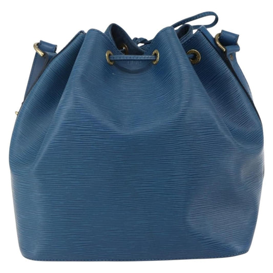 Louis Vuitton Petit Noe Handbag Epi Leather, BLUE, LEATHER, Shoulder bag