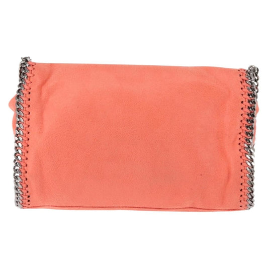 Stella McCartney Falabella Fold Over Crossbody Bag Suede, ORANGE, SUEDE, Shoulder bag