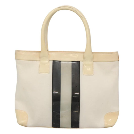 Gucci Sherry Line Tote Canvas, White, Canvas, Tote Bag