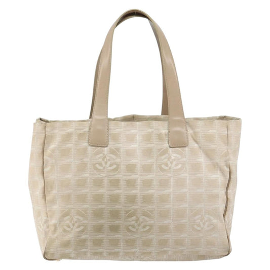 Chanel Travel Line Tote Nylon, BEIGE, NYLON, Tote bag
