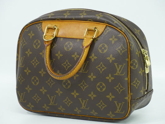 Louis Vuitton Trouville Handbag Monogram Canvas, BROWN, CANVAS, Handbag