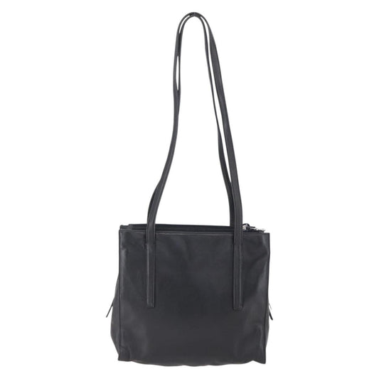 Prada Vintage Shoulder Bag Leather, BLACK, LEATHER, Shoulder bag