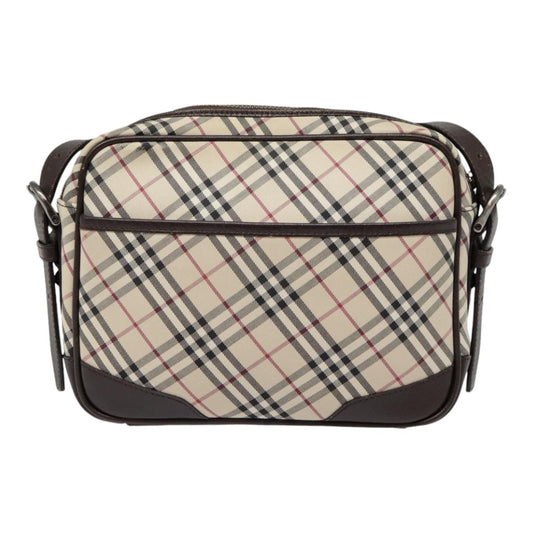 Burberry Camera Crossbody Bag Vintage Check Canvas, BEIGE, CANVAS, Shoulder bag