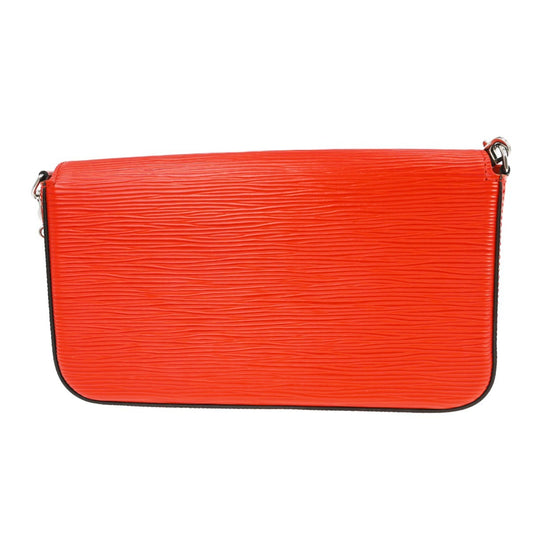 Louis Vuitton Felicie Pochette Epi Leather, Red, Leather, Clutch