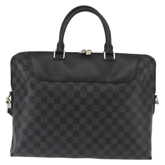 Louis Vuitton Porte-Documents Jour NM Bag Damier Graphite, BLACK, CANVAS, Briefcase
