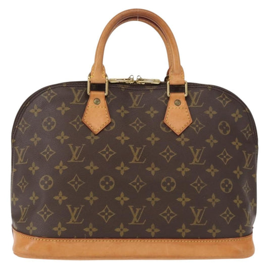 Louis Vuitton Alma Handbag Monogram Canvas, BROWN, CANVAS, Handbag