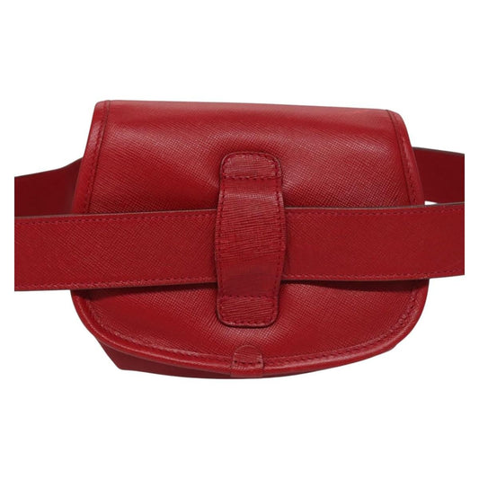 Gucci Bamboo 1947 Belt Bag Leather, RED, LEATHER, Clutche & pouche