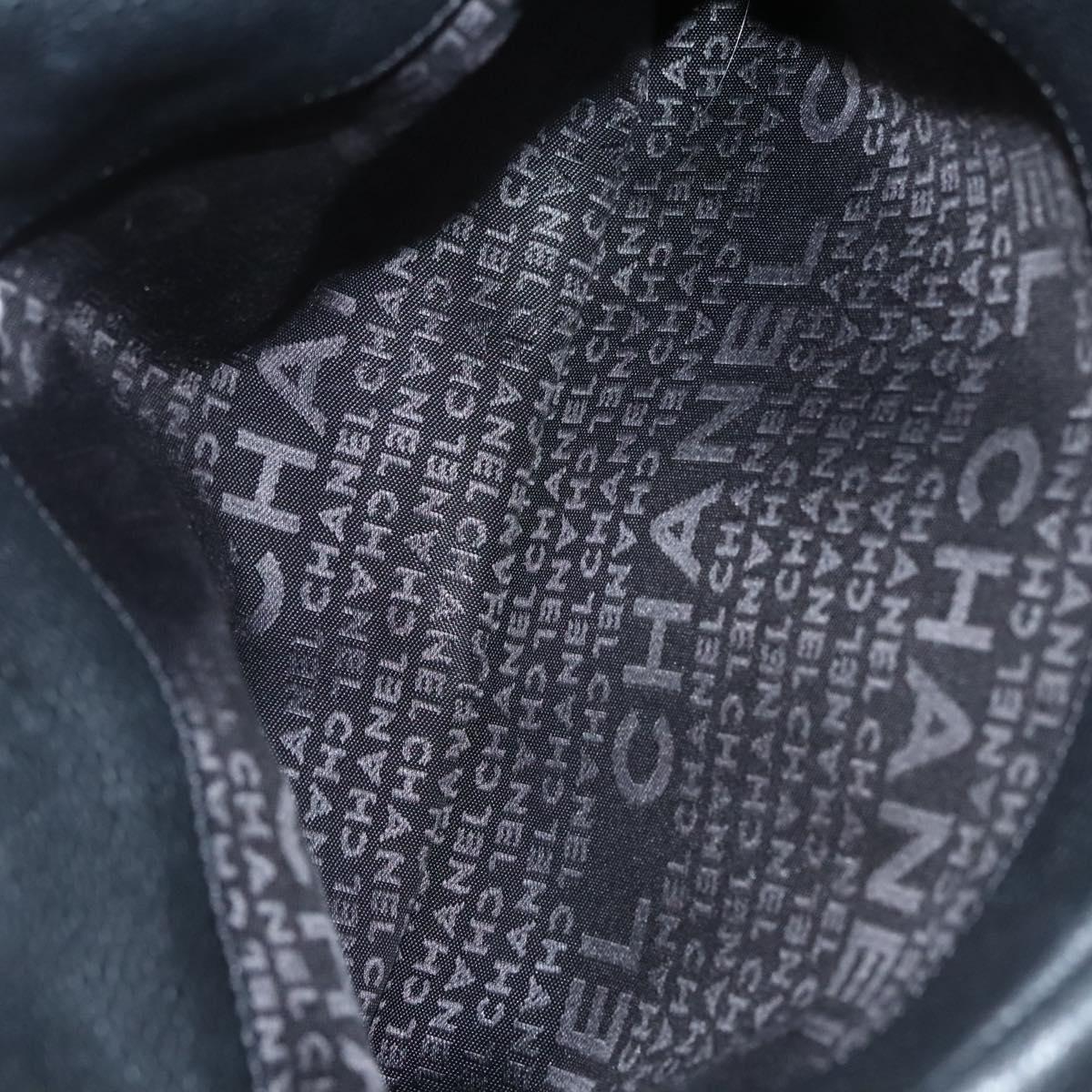 Chanel Chocolate Bar Shoulder Bag Calfskin, BLACK, LEATHER, Shoulder bag