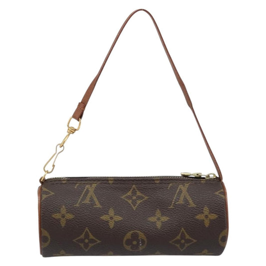 Louis Vuitton Papillon Pochette Monogram Canvas, BROWN, CANVAS, Clutche & pouche