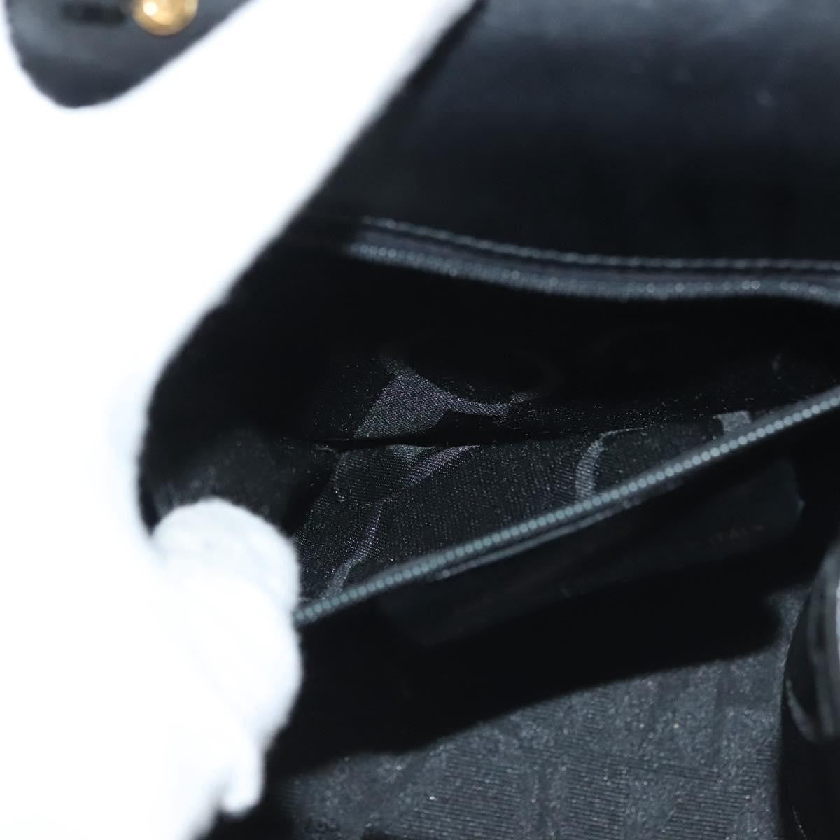 Salvatore Ferragamo Vintage Gancini Convertible Top Handle Bag Leather, BLACK, LEATHER, Handbag