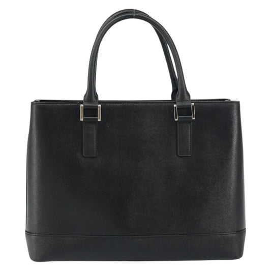 Burberry Vintage tote bag Leather, BLACK, LEATHER, Tote bag