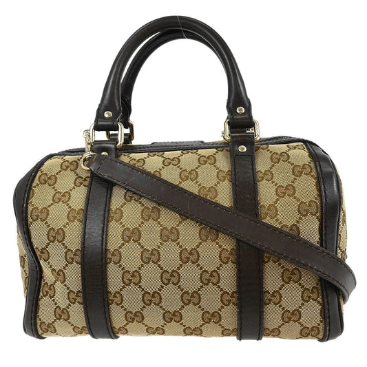 Gucci Abbey Boston Bag GG Canvas, BEIGE, CANVAS, Handbag