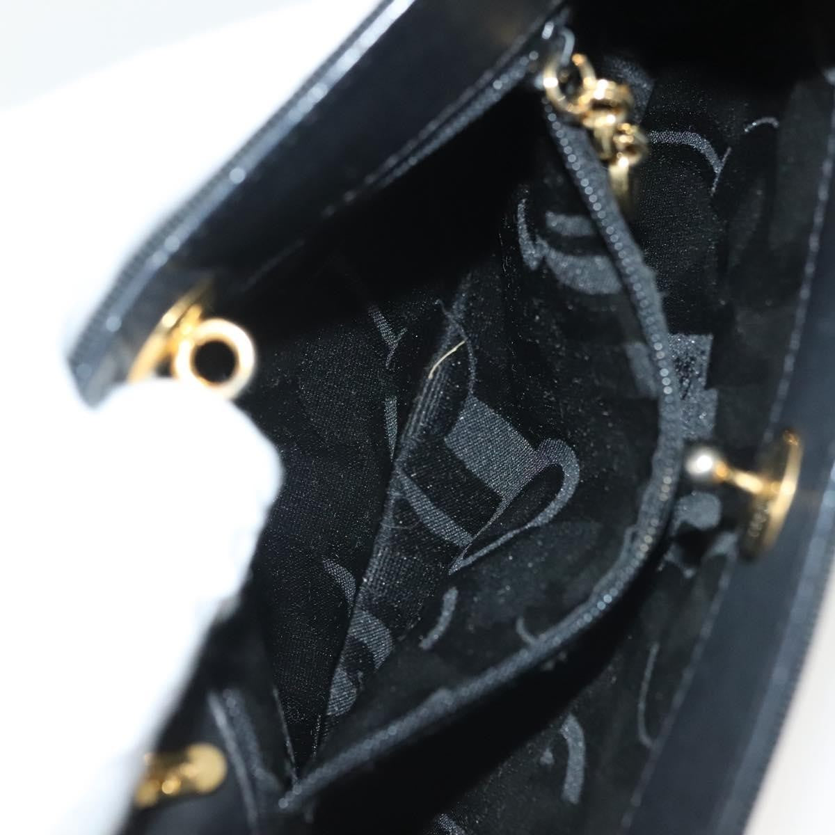 Salvatore Ferragamo Vala Handbag Canvas, BLACK, CANVAS, Handbag