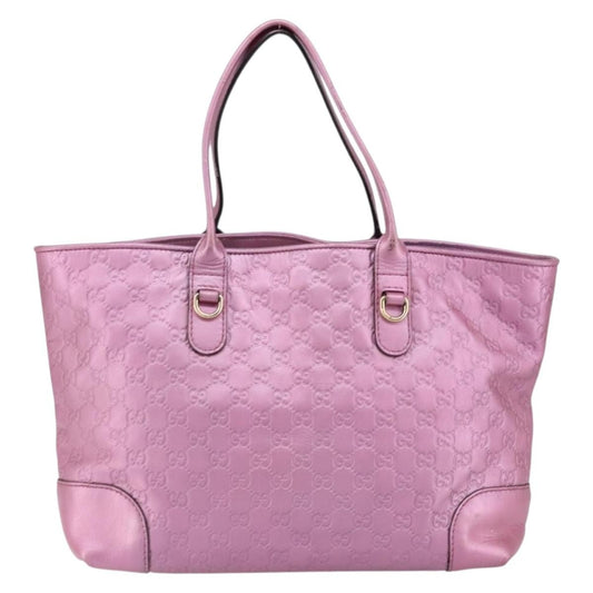 Gucci Heart Bit Open Tote Guccissima Leather, PINK, LEATHER, Tote bag
