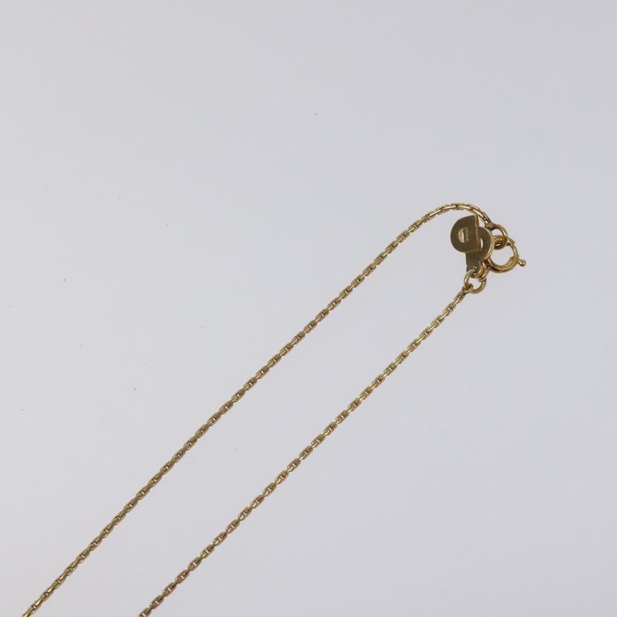 Christian Dior Heart Charm Necklace Metal, GOLD, METAL, Necklace