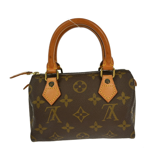 Louis Vuitton Speedy Mini HL Handbag Monogram Canvas, BROWN, CANVAS, Handbag