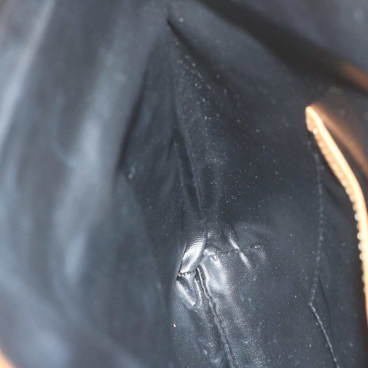 Celine Logo Triomphe Pouch Leather, BLACK, LEATHER, Clutche & pouche