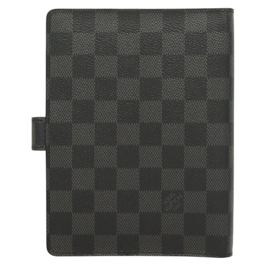 Louis Vuitton Agenda Cover Damier Azur, BLACK, CANVAS, Toiletry Case