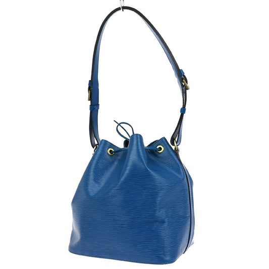 Louis Vuitton Petit Noe Handbag Epi Leather, BLUE, LEATHER, Shoulder bag