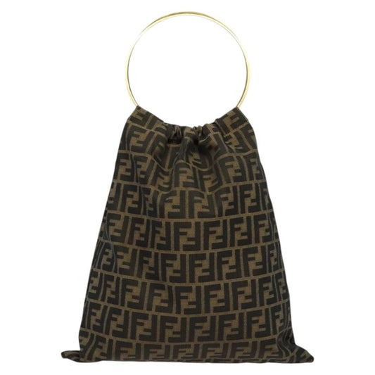 Fendi Zucca Tote bag FF motif, BROWN, CANVAS, Tote bag
