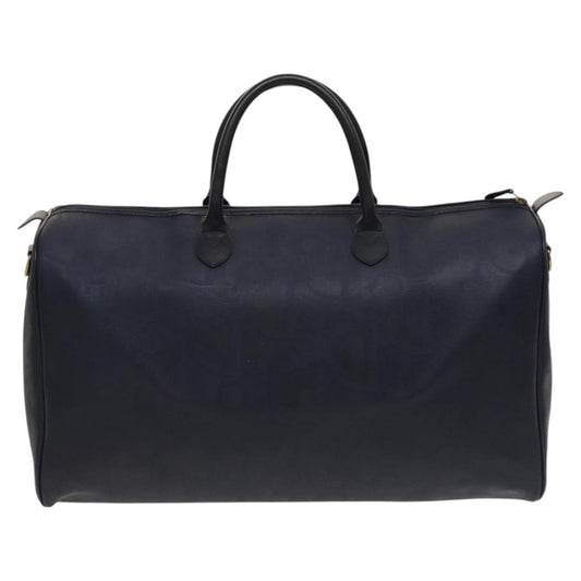 Christian Dior Vintage Trotter Boston Bag Canvas, NAVY, CANVAS, Travel bag