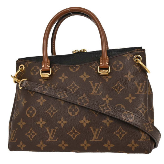 Louis Vuitton Pallas Tote Monogram Canvas with Leather, BROWN, CANVAS, Handbag