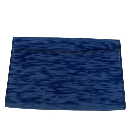 Louis Vuitton Art Deco Clutch Epi Leather, BLUE, LEATHER, Clutche & pouche
