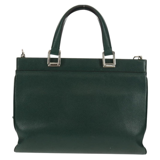 Gucci Zumi Top Handle Bag Leather, GREEN, LEATHER, Handbag