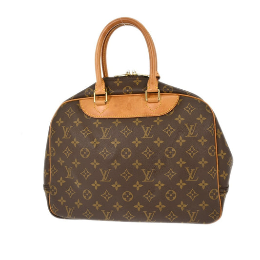 Louis Vuitton Deauville Handbag Monogram Canvas, BROWN, CANVAS, Handbag