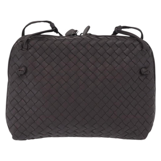 Bottega Veneta Nodini Crossbody Bag Intrecciato Nappa, BROWN, LEATHER, Shoulder bag