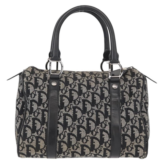 Christian Dior Vintage Trotter Boston Bag Diorissimo Canvas, BLACK, CANVAS, Travel bag