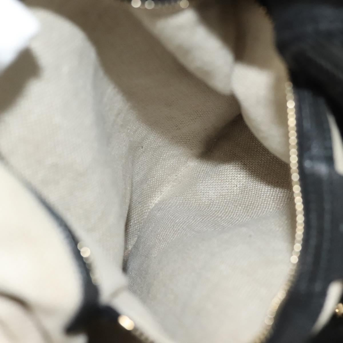 Gucci Marrakech Shoulder Bag Leather, BLACK, LEATHER, Tote bag