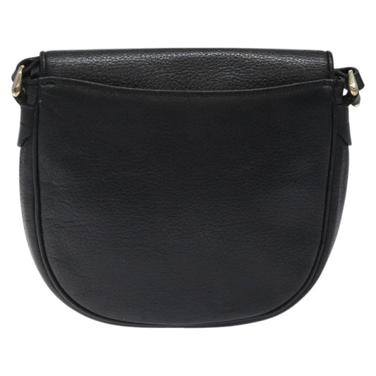 Burberry Flap Shoulder Bag Leather, BLACK, LEATHER, Shoulder bag