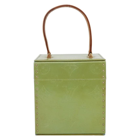 Louis Vuitton Bleecker Box Bag Monogram Vernis, GREEN, PATENT_LEATHER, Clutche & pouche