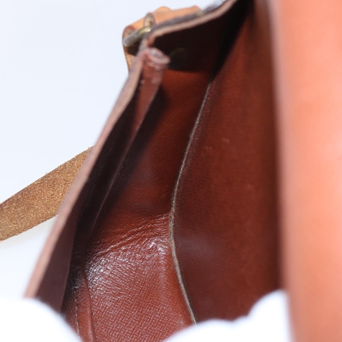 Louis Vuitton Cartouchiere Handbag Monogram Canvas, BROWN, CANVAS, Shoulder bag