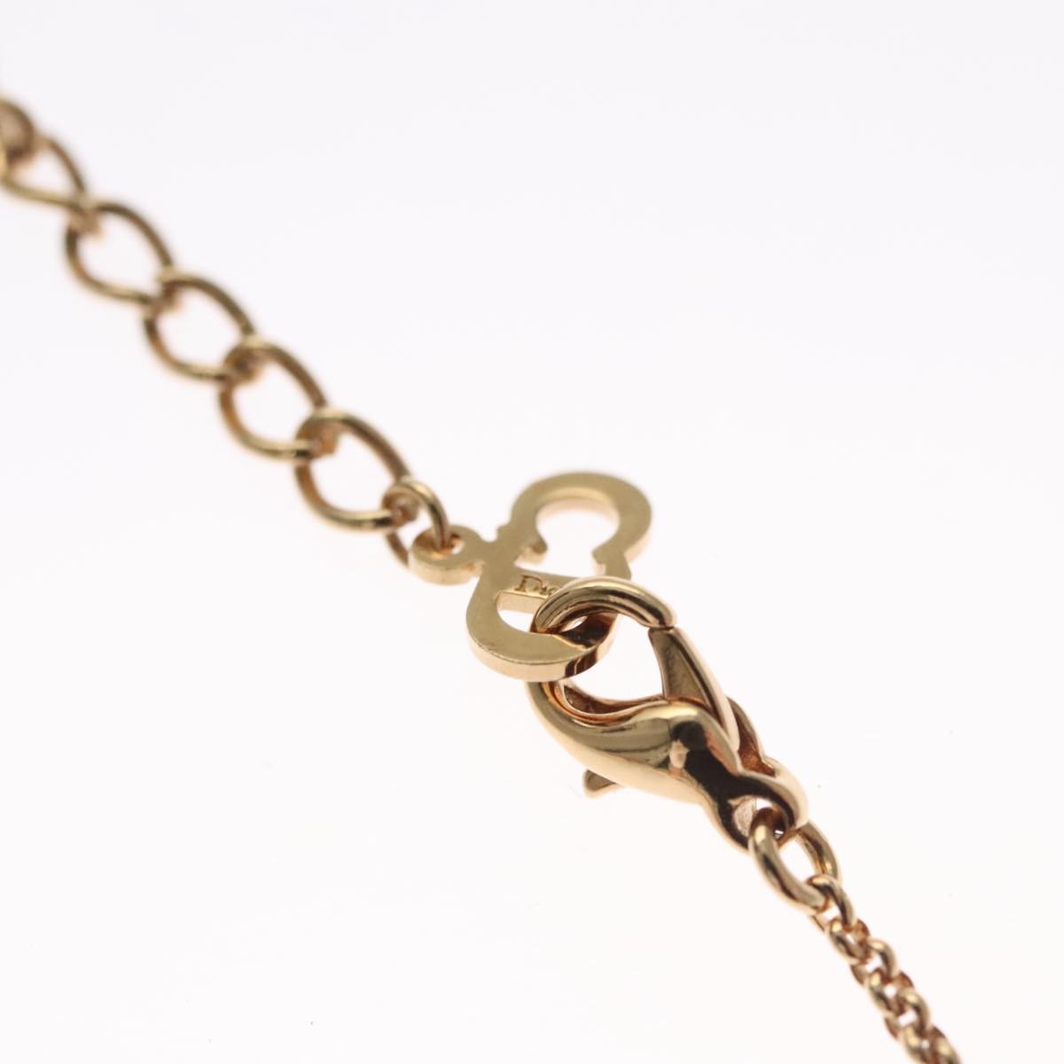 Christian Dior CD Pendant Necklace Metal, GOLD, METAL, Necklace