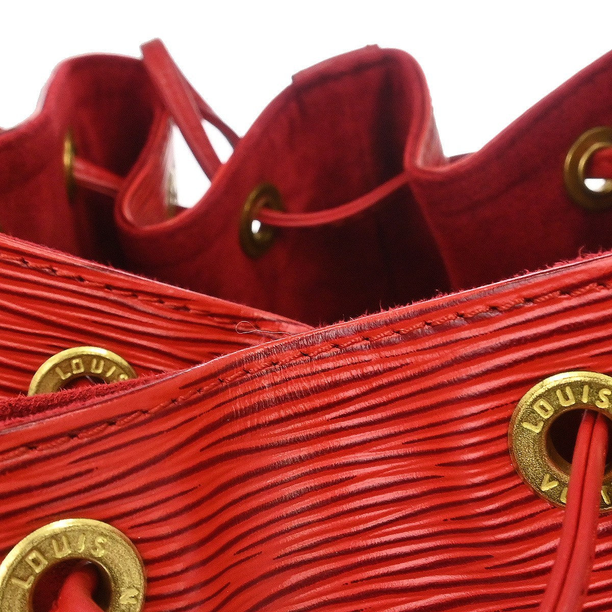 Louis Vuitton Noe Handbag Epi Leather, Red, Leather, Shoulder Bag