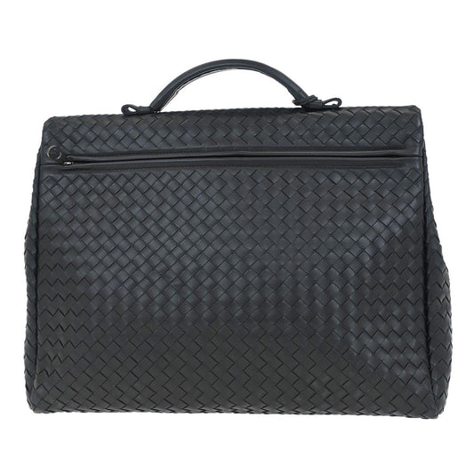 Bottega Veneta Envelope Briefcase Intrecciato Nappa, BLACK, LEATHER, Briefcase