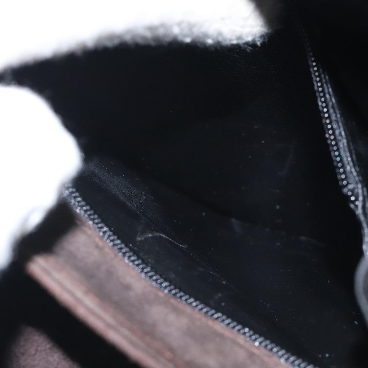 Salvatore Ferragamo Vintage Flap Chain Shoulder Bag Leather, BROWN, SUEDE, Shoulder bag