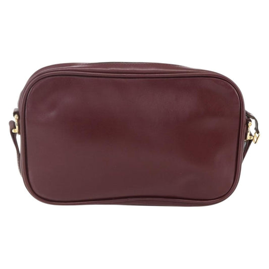 cartier Must de Cartier Shoulder Bag Leather, BURGUNDY, LEATHER, Shoulder bag
