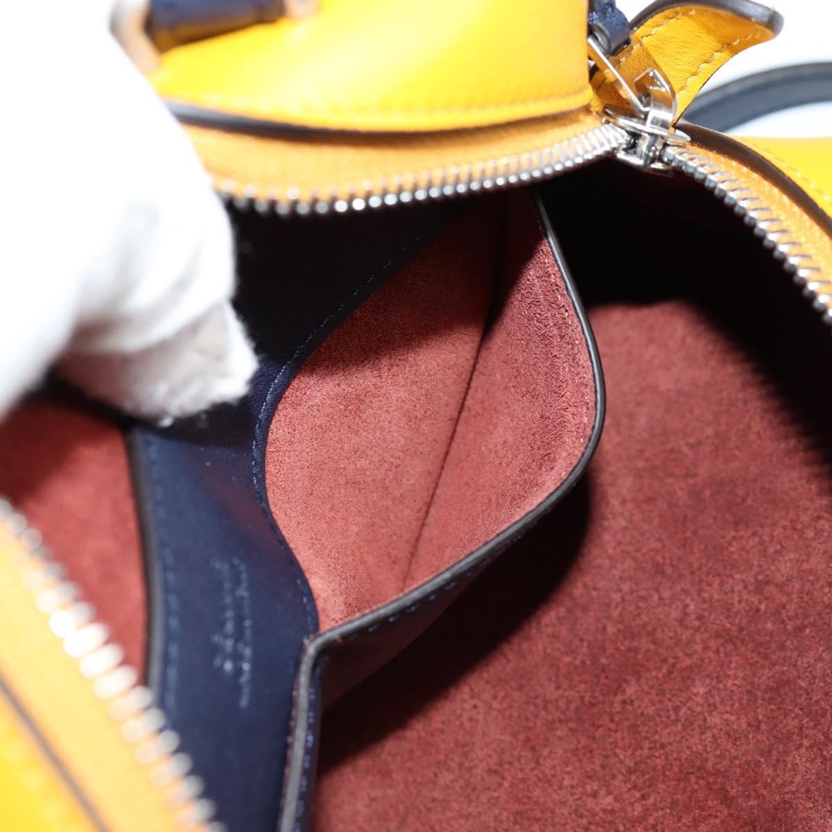 Celine Soft Cube Bag Leather, YELLOW, LEATHER, Handbag