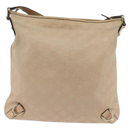Gucci Abbey D-Ring Messenger Bag Guccissima leather, BEIGE, LEATHER, Shoulder bag