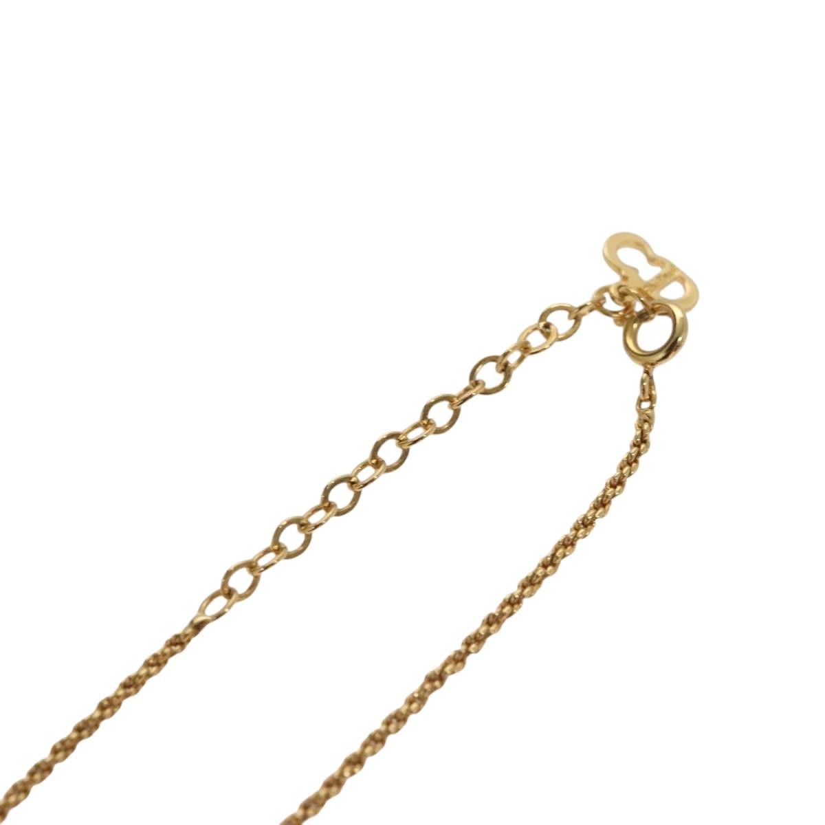Christian Dior CD Pendant Necklace Gold-plated, GOLD, METAL, Necklace