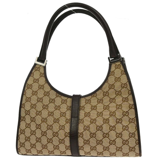 Gucci Vintage Jackie Handbag Canvas, BEIGE, CANVAS, Handbag